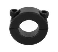 Zilimontt Bague de retenue en acier deux pièces pour collier de serrage, design fendu avec têtes de vis encastrées, finition oxyde noir, résistant, interchangeable industriel (22 mm)