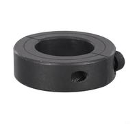 Zilimontt Bague de retenue en acier deux pièces pour collier de serrage, design fendu avec têtes de vis encastrées, finition oxyde noir, résistant, interchangeable industriel (32 mm)