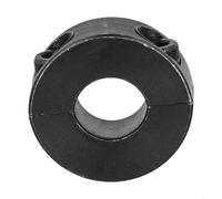 Zilimontt Bague de retenue en acier deux pièces pour collier de serrage, design fendu avec têtes de vis encastrées, finition oxyde noir, résistant, interchangeable industriel (10 mm)