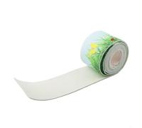 Zilimontt Bande d'absorption d'eau en feutre épais anti-condensation pour rebords de fenêtre, éviers et murs avec tissu non tissé, longueur personnalisable (fleurs vertes) 280 cm