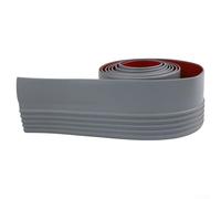 Zilimontt Bande de protection antidérapante pour bord d'escalier en caoutchouc vinyle de 1 m - Étanche - Pour intérieur et extérieur - Sécurité à couper - Gris - 1 m
