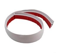 Zilimontt Bande de transition de sol stratifié en PVC, offre un ajustement sûr et des changements de hauteur de sol sûrs, conçue pour les portes et les bords de carrelage, 99 cm de long (blanc)
