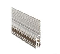 Zilimontt Bande d'étanchéité de bas de porte pour espaces interstices, coupe-vent et insonorisante avec matériau TPE épais de 5 mm, transparent, 100 cm, compatible avec la maison et le bureau (taille