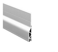 Zilimontt Bande d'étanchéité de porte en silicone pour portes - Isolation acoustique - Réduction du bruit - Bloque les espaces sous la porte - 1 m x 5 cm - Blanc
