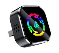 Zilimontt Boîte d'interconnexion de véhicule 2 en 1 Adaptateur portable pour CarPlay pour Android Auto avec connexion sans fil WiFi double bande BT 5.3 Connexion automatique intelligente (A)
