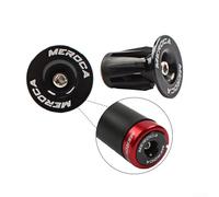 Zilimontt Bouchons d'extrémité de guidon de vélo AL6061 en alliage d'aluminium avec extension en plastique technique pour vélos pliants de 22 à 24 mm, design à vis, noir