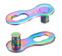 Zilimontt Boucle de chaîne à dégagement rapide pour chaînes de 6 à 11 vitesses - Boucle réutilisable en alliage d'acier - Compatible avec //Pour Campagnolo - Lot de 2 (10 vitesses)