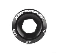 Zilimontt Boulon de pédalier pour bras de manivelle - Vis de fixation M8 en alliage d'aluminium, pour usinage CNC, noir, 8 g, compatible avec route et montagne pour vélo