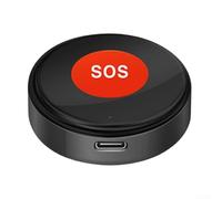 Zilimontt Bouton de panique SOS avec connectivité WiFi pour et applications, batterie rechargeable et indice d'étanchéité IPX4 pour la sécurité des personnes âgées