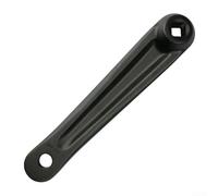 Zilimontt Bras de manivelle gauche en alliage d'aluminium pour vélos d'appartement et vélos électriques - 170 mm de longueur, ajustement de trou losange, compatible avec les pédales d'essieu de 14 mm