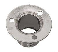 Zilimontt Bride d'alimentation murale en acier inoxydable - Fixation murale - Support de montage pour tubes ronds - Décoration d'intérieur et d'extérieur - 22 mm