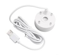 Zilimontt Brumisateur USB 5 V : brumisateur d'étang avec LED changeant de couleur pour fontaine, rocaille, étang, Halloween (blanc)