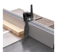 Zilimontt Butée de rail à onglet réglable pour le travail du bois avec construction en alliage d'acier, compatible avec les machines CNC, les scies de table et les tables de toupie (noir)