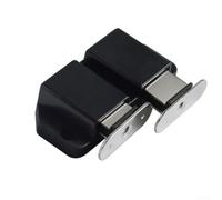 Zilimontt CABI net Loquet de porte magnétique à pousser pour ouvrir, construction robuste en ABS et acier inoxydable avec aimant puissant et mécanisme à ressort pour une fermeture sécurisée, (double)