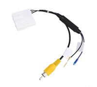 Zilimontt Câble adaptateur de vue de recul pour modèles 2015 + - Interface audio 24P - Avec matériau ABS - Noir + blanc - Installation directe pour voiture