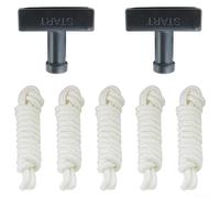 Zilimontt Câble de démarrage et kit de poignée pour tondeuses à gazon, corde de traction de 0,4 m de long compatible avec GX160, GX200, moteurs et générateurs 212 cc (5 mm)