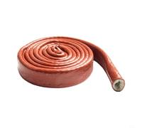 Zilimontt Câble de protection avec propriétés d'isolation thermique, manchon en silicone en fibre de verre, pour applications à haute température, résistant aux hautes températures (10 mm)