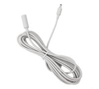 Zilimontt Câble d'extension pour Echo et Echo Dot 3e, 4e, 5e génération | Cordon d'alimentation de 3 m avec connecteur de 5 mm de profondeur pour éviter les chocs | Fil étanche à la poussière pour