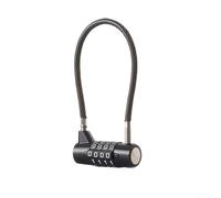 Zilimontt Cadenas à combinaison en alliage de zinc avec code à 4 chiffres et fil d'acier souple de 5 mm pour porte d'armoire de réfrigérateur, porte de jardin, casier, école, clôture, valise
