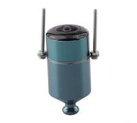 Zilimontt Caméra de pêche sous-marine avec vision nocturne objectif grand angle 195° étanche détecteur de poissons lumière infrarouge pour la pêche en eau boueuse profonde lac glace 12-28 V (bleu)