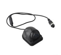 Zilimontt Caméra de stationnement avant de voiture 170° AHD 1080p Objectif Fisheye pour camion, camping-car, bus, 4 broches 12 V étanche HD Starlight, ABS noir