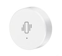 Zilimontt Capteur de vibrations compatible avec détecteur de choc, alarme de détection de mouvement de sécurité domestique sans fil avec sensibilité réglable, moniteur réel