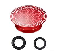 Zilimontt Capuchon anti-poussière pour pédalier avec caoutchouc étanche scellé pour bague 18/20 mm compatible avec les marques courantes Ouverture de plaque dentaire creuse intégrée 21-23 mm (rouge)