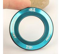 Zilimontt Capuchon de casque en alliage d'aluminium pour VTT - Pour vélo - Pour couvercle supérieur usiné CNC avec joint d'étanchéité O-For et manchon en caoutchouc, 47,6 mm DE × 28,6 mm ID × 4,9 mm