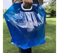 Zilimontt Carafe d'eau pliable pour camping et randonnée - Sac de rangement d'eau pliable de 5 L ou 10 L, PET, couvercle anti-fuite, large ouverture, transport portable léger pour sports de plein air