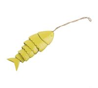 Zilimontt Carillon éolien en forme de carpe koï coloré fabriqué à la main pour jardin, terrasse et décoration extérieure - Construction en acier au carbone avec des tons apaisants, ornement de style