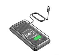 Zilimontt Chargeur de voiture sans fil rapide 15 W avec design de découpe à faire soi-même, silicone antidérapant pour et smartphones (A)