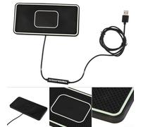 Zilimontt Chargeur de voiture sans fil rapide 15 W avec station d'accueil pour téléphone et téléphones, station de charge certifiée Qi avec base en silicone pour un montage sécurisé