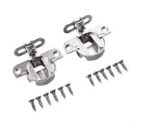 Zilimontt Charnières de porte d'armoire en alliage de zinc à 97 degrés, charnières cachées pour installation sur panneau latéral à plat, charnière de meubles réglable pour armoires de cuisine, 35 mm