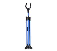 Zilimontt Cintre d'arc portable pour arc courbe, arc long, arc de chasse - Support pliable avec tige en fibre de verre, léger et facile à transporter, ouvert (bleu)
