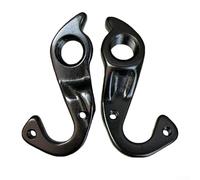Zilimontt Cintre de dérailleur arrière en alliage d'aluminium de rechange pour vélos de route Cube Axial WLS Atain Agree C:62 Pro SL, crochet arrière léger de 15 g avec vis pour lisse (noir)
