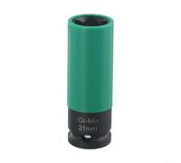 Zilimontt Clé à douille de démontage d'écrou de roue 1/2", 17 mm et 21 mm, outil de démontage et d'installation d'écrous de roue, compatible avec (21 mm)