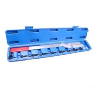 Zilimontt Clé à molette pour poulie d'arbre à cames, support de poulie de courroie interchangeable pour enlever l'embrayage du ventilateur, kit de réparation de moteur en acier trempé 11 pièces