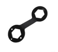 Zilimontt Clé de démontage évasée pour le lavage de l'embrayage chromé et l'écrou à vis - Clé à douille épaisse à double extrémité 20 cm - Outil en alliage d'acier avec 36 mm/38 mm (noir)