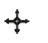 Zilimontt Clé de mandrin de perceuse de 10,2 cm pour perceuse de 9,5 mm, 1,9 cm et tailles, fabriqué en acier au carbone moulé sous pression avec revêtement en poudre noire pour atelier et usage