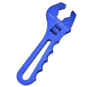 Zilimontt Clé réglable de 18,3 cm, clé de raccord AN réglable 3AN-16AN pour adaptateurs de tuyau, clé en aluminium multi-tailles (bleu)