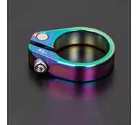 Zilimontt Collier de serrage pour tige de selle en alliage d'aluminium pour vélo de route et - 28,6 mm de diamètre, léger 25 g, finition noire, compatible avec tige de selle ronde standard (coloré)