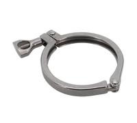 Zilimontt Colliers de serrage sanitaires en acier inoxydable pour virole de trèfle - Connecteur rapide hygiénique SS304 de 0,5 à 10,2 cm pour l'industrie pharmaceutique et alimentaire (7,6 cm)