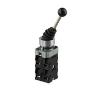 Zilimontt Commutateur de joystick à 4 positions 4NO à retour à ressort - Commutateur sélecteur de type auto-réinitialisé avec tige de 65 mm, trou de montage de 22 mm, 600 V 10 A, AC 240 V 3 A