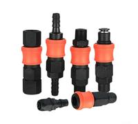 Zilimontt Connecteur de connexion rapide autobloquant en acier plastique de type C pour outils pneumatiques de compresseur d'air avec design à ressort à dégagement rapide et fonctionnement manuel (40