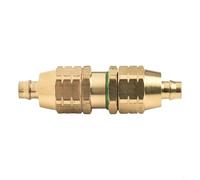 Zilimontt Connecteur de tuyau en cuivre agricole pour réparation et extension de tuyau de pulvérisation haute pression, construction en cuivre durable, adaptateur de joint de tuyau d'eau facile à