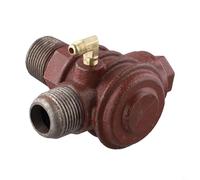 Zilimontt Connecteur de valve anti-retour en fonte à filetage mâle à 3 ports pour compresseur d'air ou pompe à air, raccord de rechange pour tube de raccordement, réservoir sous pression et piston de