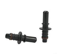 Zilimontt Connecteur mâle de 9,49 mm ID pour tuyaux de carburant automobile - Raccord à dégagement rapide compatible avec les tuyaux en nylon de 8 mm et les tuyaux en caoutchouc de 9 à 10 mm, noir