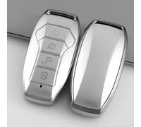 Zilimontt Coque de clé pour Atto 3, Han EV, Dolphin, Song PLUS DM-i EV, Seal U, Sealion 6 - Coque de protection pour clés de voiture, argent (A)