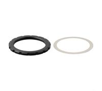 Zilimontt Coque de frein à disque en alliage d'aluminium pour verrouillage central de vélo avec joint, anneau léger de 44 mm compatible avec moyeu de roue Fulcrum, anneau de verrouillage noir durable