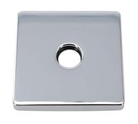 Zilimontt Couvercle carré en acier inoxydable de 8,9 cm pour bras de douche avec joint en caoutchouc pour tuyau de 1,27 cm ajoute un look élégant aux accessoires et raccords de salle de bain